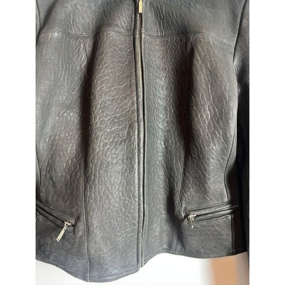 Raffaelo Leather Jacket Xl - Picture 7 of 12
